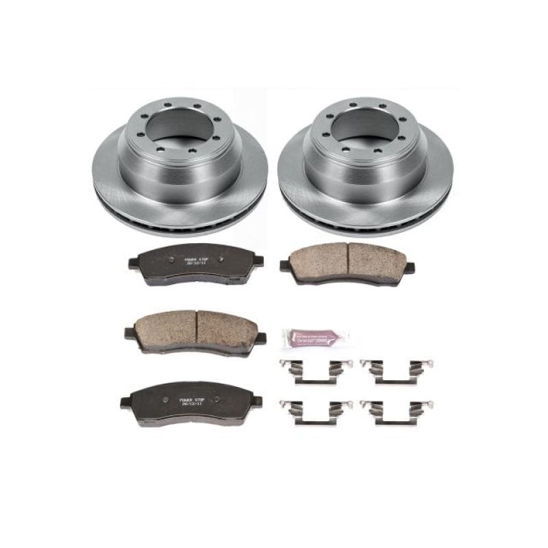 PowerStop — OE Stock Replacement Low-Dust Ceramic Brake Pad and Rotor Kit