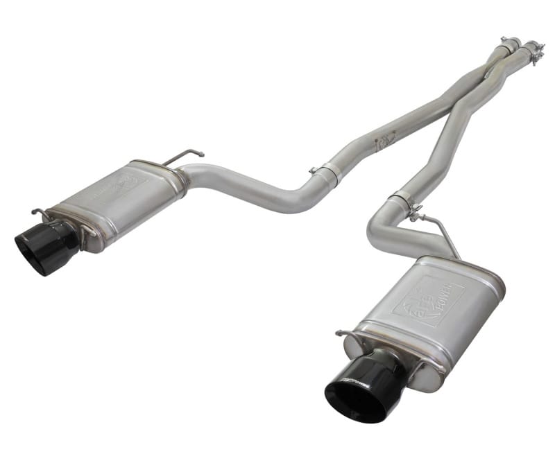 aFe — MACH Force-Xp 3 IN 304 Stainless Steel Cat-Back Exhaust System w/Black Tip