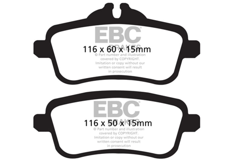 EBC — EBC 13-16 Mercedes-Benz GL350 3.0 TD Greenstuff Rear Brake Pads
Disc Brake Pad