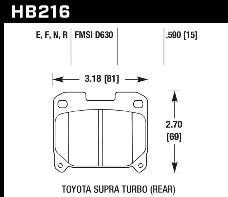Hawk Performance — HPS 5.0 Disc Brake Pad