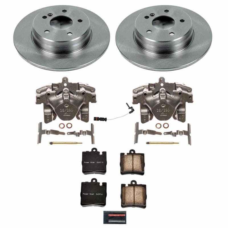 PowerStop — OE Stock Replacement Low-Dust Ceramic Brake Pad, Rotor and Caliper Kit