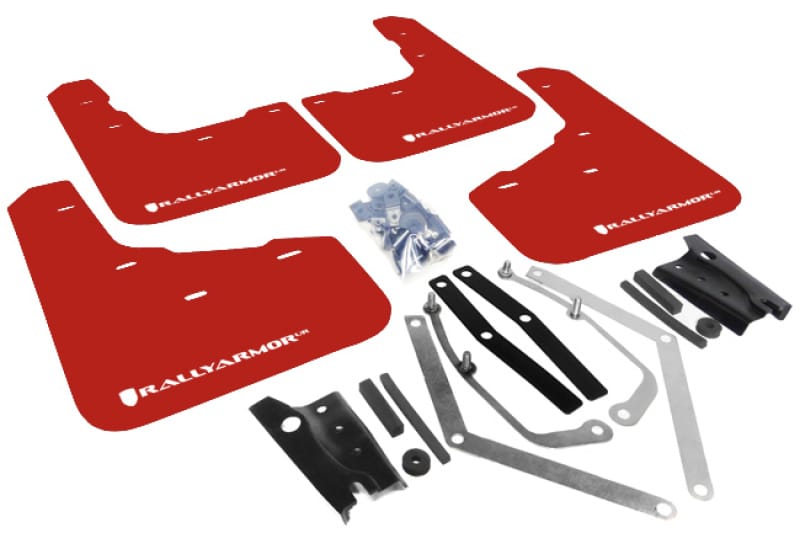 Rally Armor — Red Mud Flap/White Logo