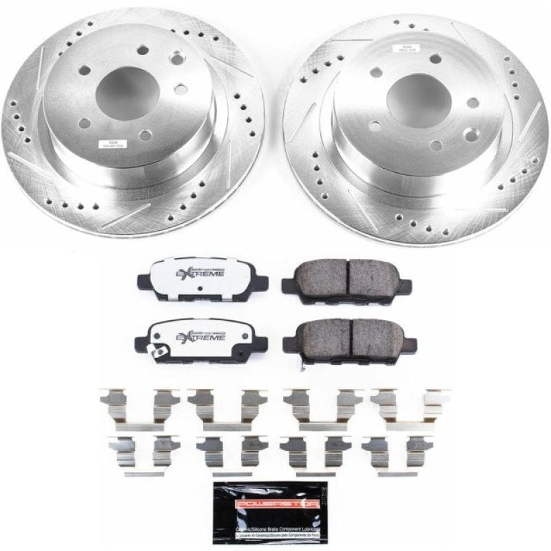 PowerStop — Z26 Street Performance Ceramic Brake Pad and Drilled & Slotted Rotor Kit