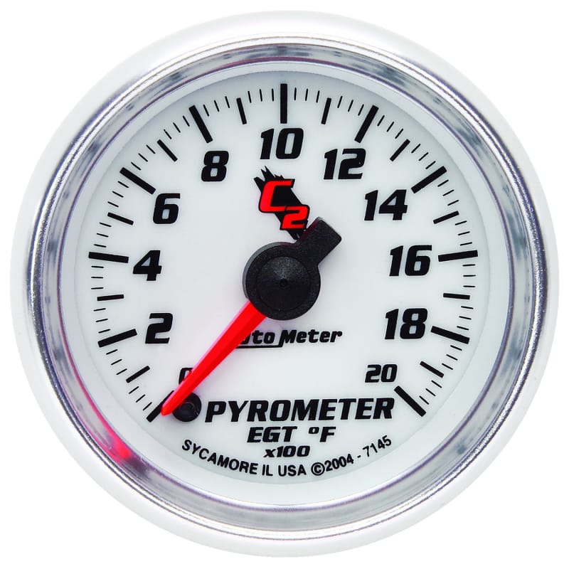 AutoMeter — GAUGE, PYROMETER (EGT), 2 1/16", 2000?F, DIGITAL STEPPER MOTOR, C2