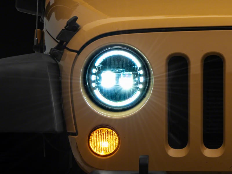 Raxiom — Raxiom 97-18 Jeep Wrangler TJ & JK Axial 7-In LED Headlights w/ DRL- Chrome Housing (Clear Lens)
Headlights