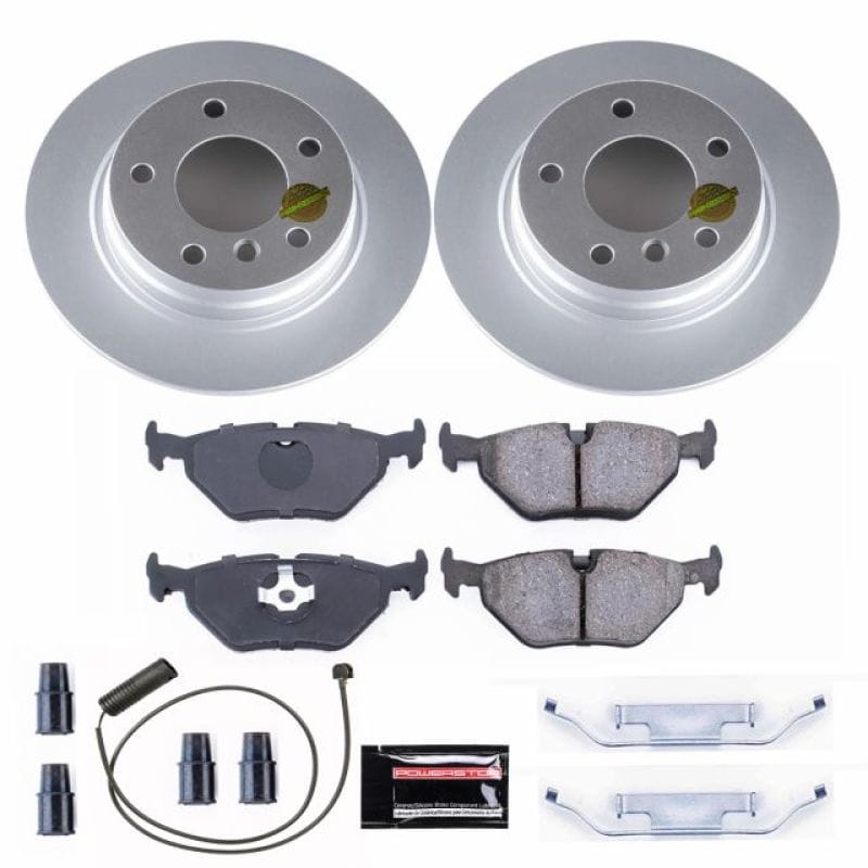PowerStop — Genuine Geomet Coated Rotor and Carbon-Fiber Ceramic Brake Pad Kit