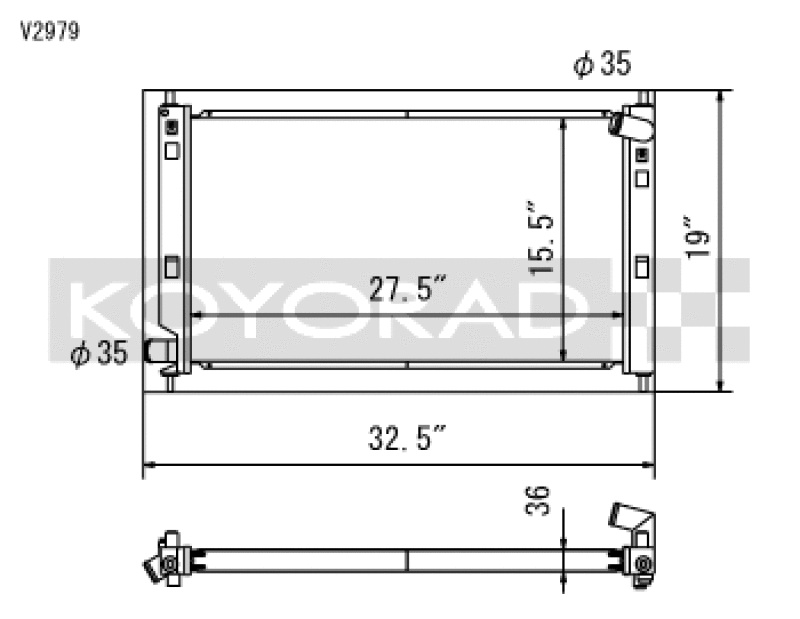 Koyo — Koyorad V2979 Racing All Aluminum Radiator