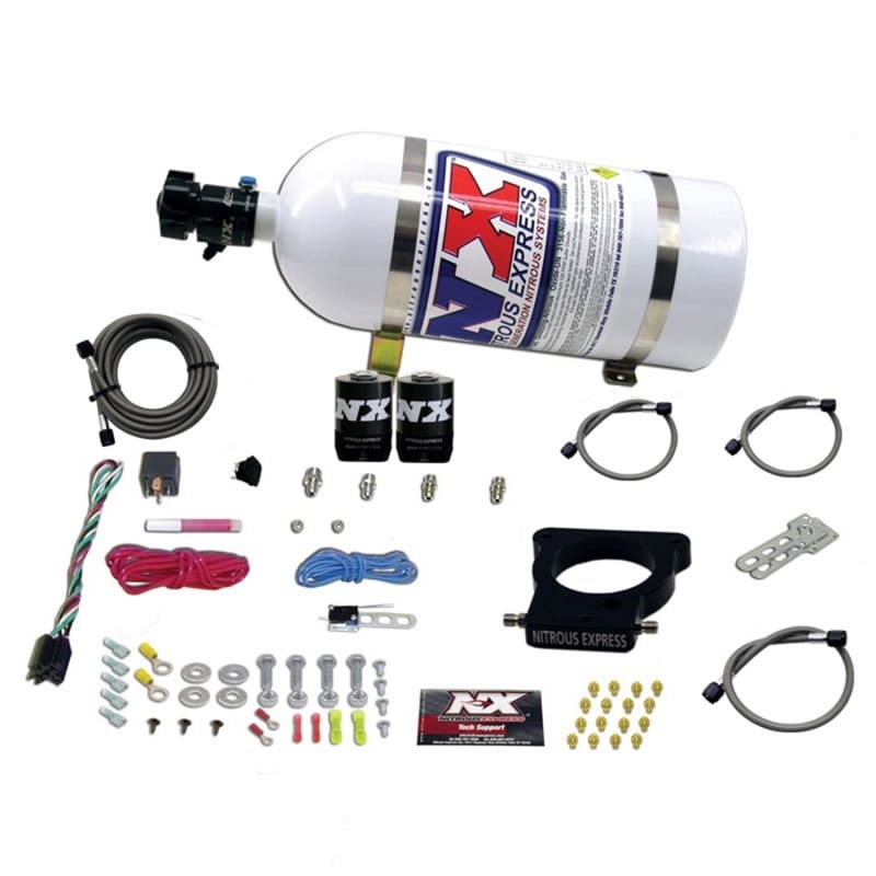 Nitrous Express — LS 78MM 3-BOLT PLATE SYSTEM (50-350HP) W/ 10LB BOTTLE
Nitrous Oxide Injection System Kit