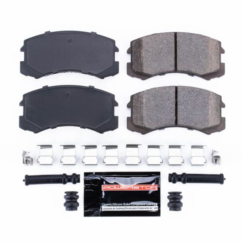PowerStop — PowerStop - Z23 Daily Driver Carbon-Fiber Ceramic Brake Pads with Hardware Kit
