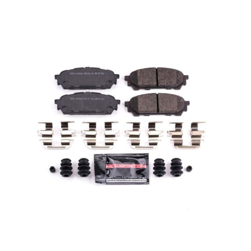 PowerStop — PowerStop - Z23 Daily Driver Carbon-Fiber Ceramic Brake Pads with Hardware Kit