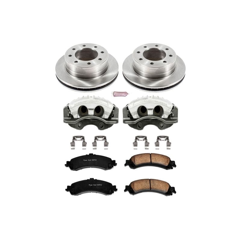 PowerStop — OE Stock Replacement Low-Dust Ceramic Brake Pad, Rotor and Caliper Kit