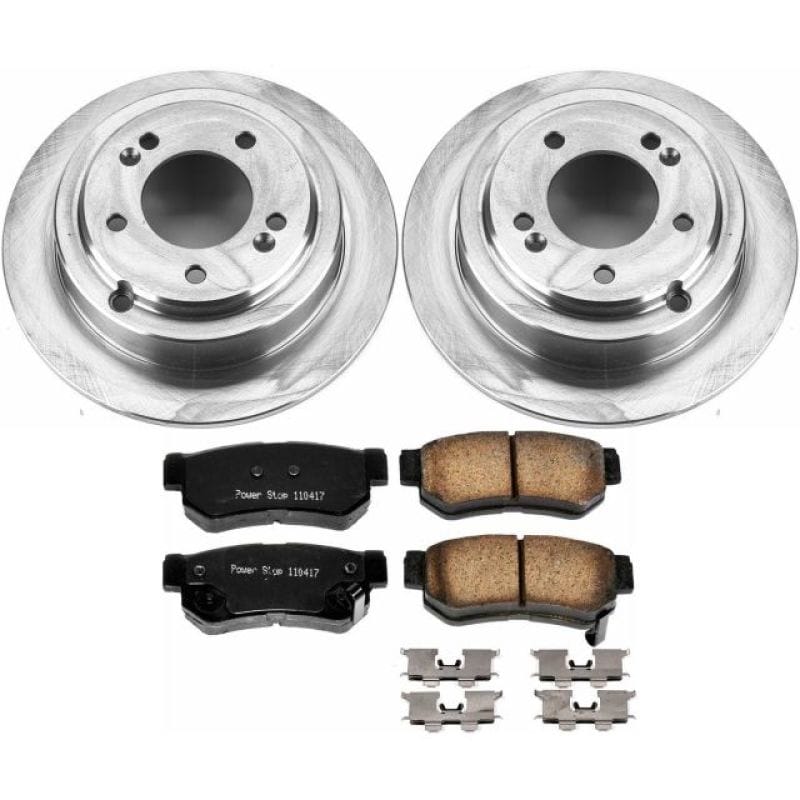 PowerStop — OE Stock Replacement Low-Dust Ceramic Brake Pad and Rotor Kit