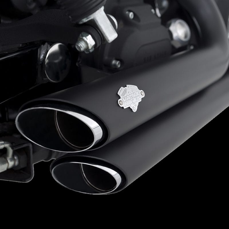 Vance and Hines — Vance & Hines HD Dyna 06-11 Shortshots Staggered Bl PCX Full System Exhaust