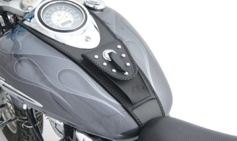 Mustang Motorcycle — Mustang 99-21 Yamaha V-Star 1100 Custom Cruiser Tank Bib w/Studs - Black