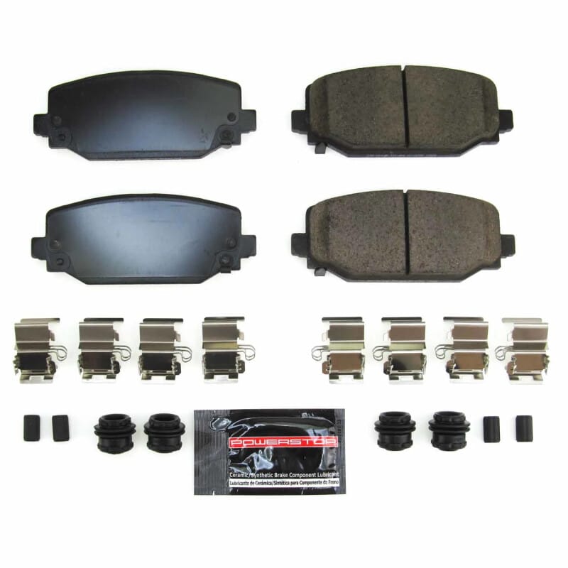 PowerStop — PowerStop - Z23 Daily Driver Carbon-Fiber Ceramic Brake Pads with Hardware Kit