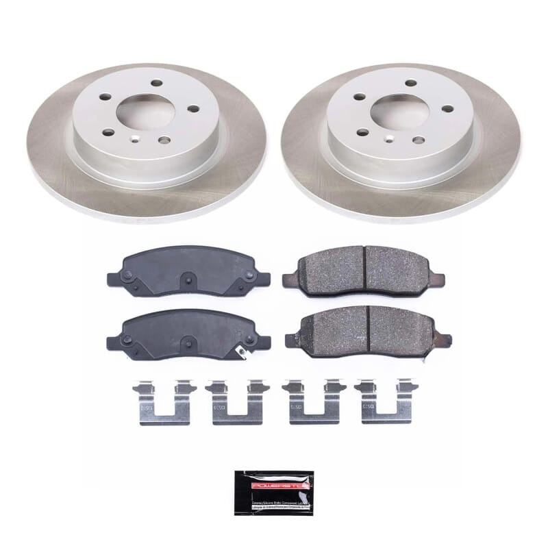 PowerStop — Semi-Coated Rotor and Low-Dust Ceramic Brake Pad Kit
