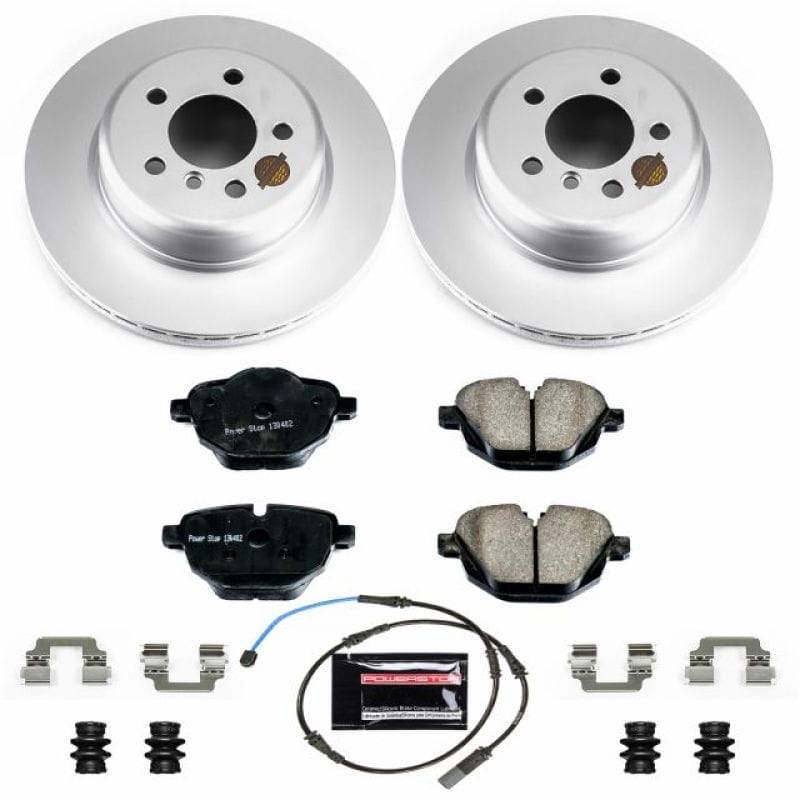 PowerStop — Genuine Geomet Coated Rotor and Carbon-Fiber Ceramic Brake Pad Kit