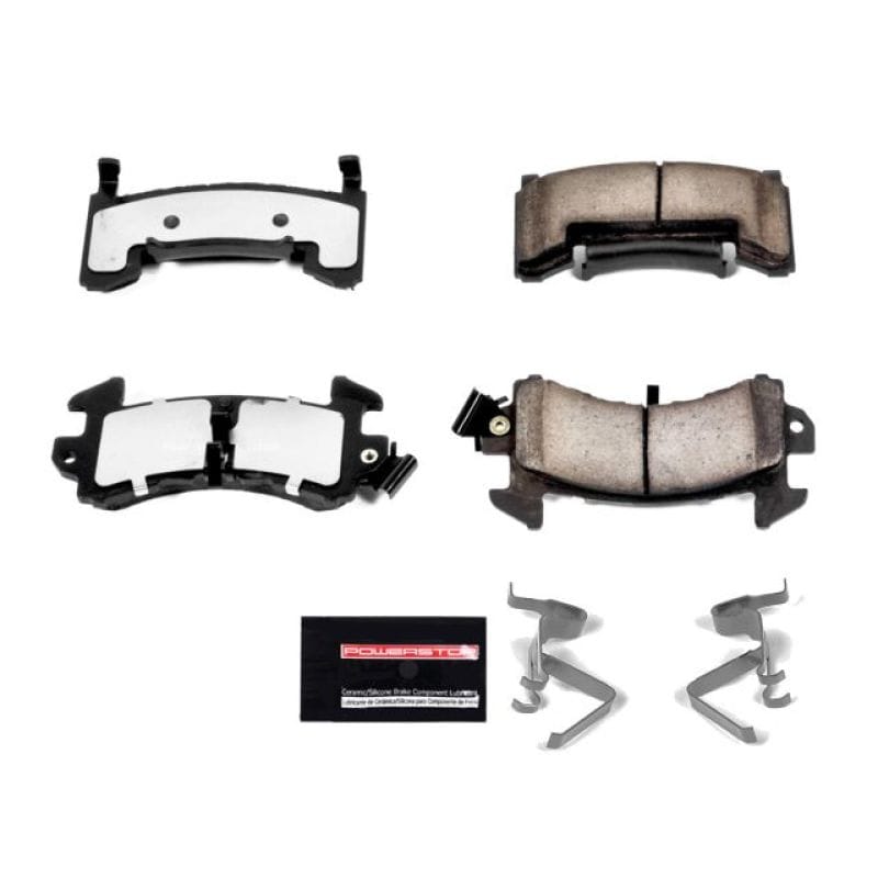 PowerStop — PowerStop - Z36 Truck and SUV Carbon-Fiber Ceramic Brake Pads with Hardware Kit