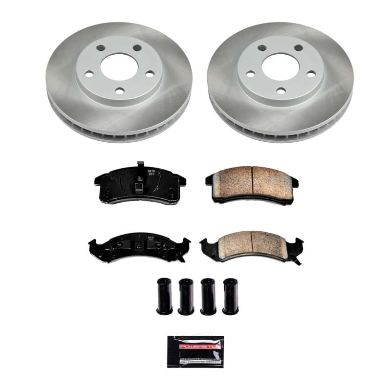 PowerStop — Semi-Coated Rotor and Low-Dust Ceramic Brake Pad Kit