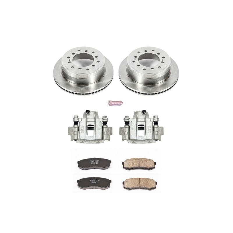 PowerStop — OE Stock Replacement Low-Dust Ceramic Brake Pad, Rotor and Caliper Kit