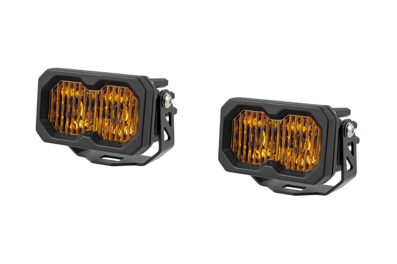 Diode Dynamics — Diode Dynamics C2 2.0 Pro Yellow SAE Fog/Wide Standard ABL (pair)