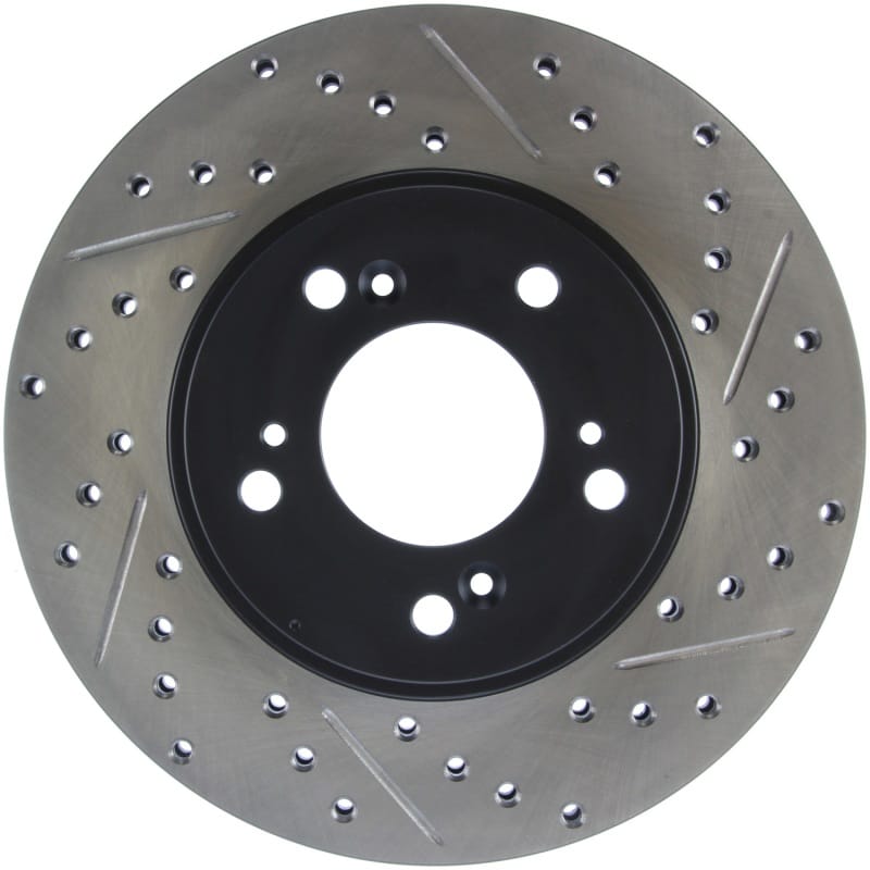 Stoptech — StopTech Sport Drilled & Slotted Brake Rotor; Front Left
StopTech Sport Drilled/Slotted Brake Rotor; Front Left