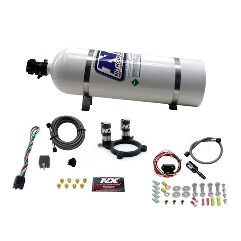 Nitrous Express — FORD V6 NITROUS PLATE SYSTEM-3.5L AND 3.7L W/ 15LB BOTTLE
Nitrous Oxide Injection System Kit