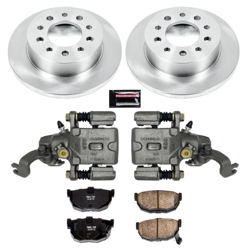 PowerStop — OE Stock Replacement Low-Dust Ceramic Brake Pad, Rotor and Caliper Kit
