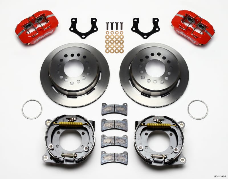 Wilwood — KIT,REAR,DISC/DRUM,MOPAR/DANA,2.36,GREEN SNAP RING,1PC 11.00,RED