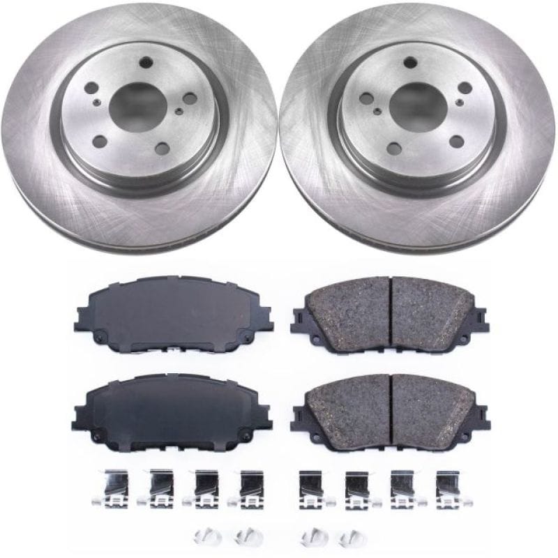 PowerStop — OE Stock Replacement Low-Dust Ceramic Brake Pad and Rotor Kit