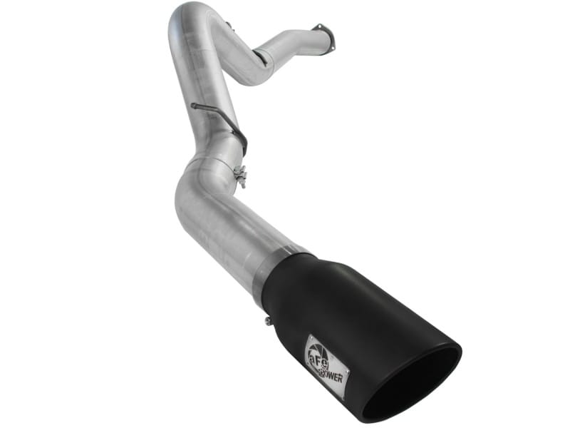 aFe — ATLAS 5 IN Aluminized Steel DPF-Back Exhaust System w/Black Tip