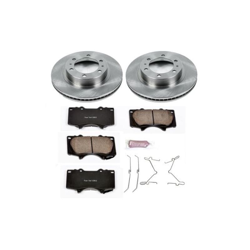 PowerStop — OE Stock Replacement Low-Dust Ceramic Brake Pad and Rotor Kit