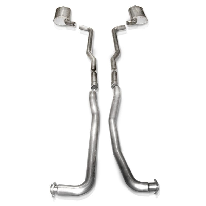 Stainless Works — Stainless Works Catback Dual Long Chambered Mufflers Factory Connect