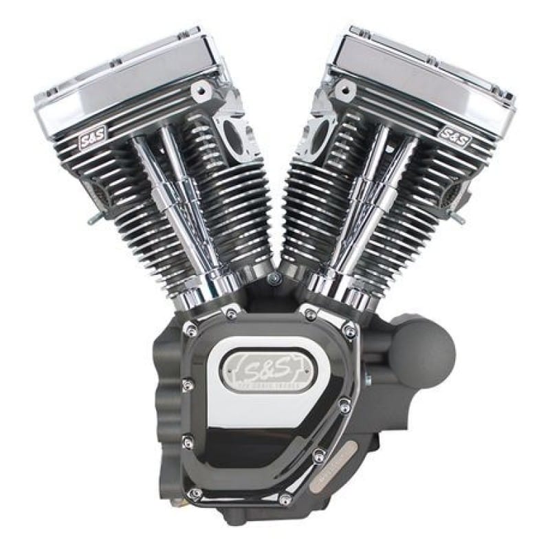 S&S Cycle — S&S Cycle 07-16 Touring Models T124LC Stone Gray Engine w/ 585 Cams