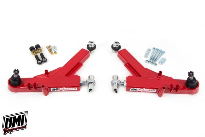 UMI Performance — 2309 - 1993-2002 GM F-Body Boxed Adjustable Lower A-Arms, Rod Ends