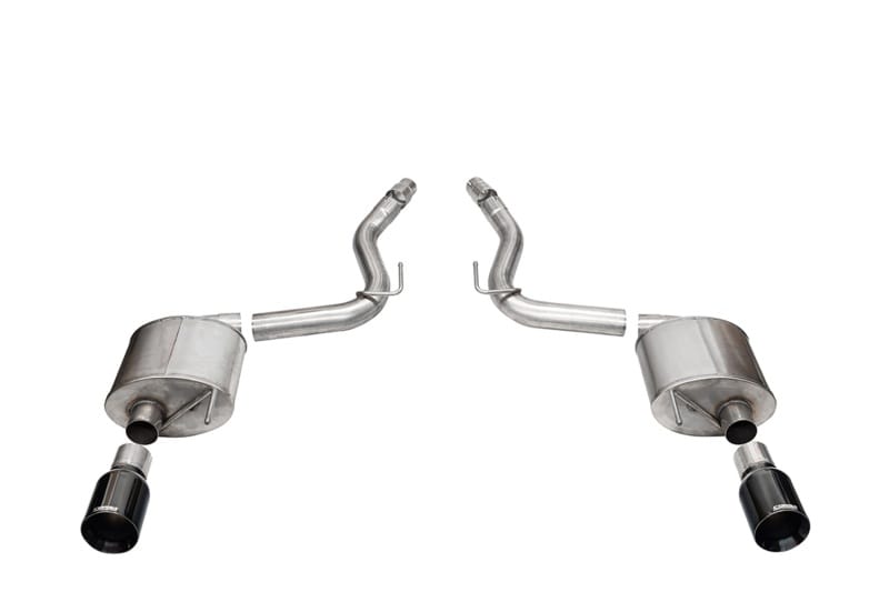CORSA Performance — 3.0in. Dual Rear Exit Axle-Back Exhaust System with 4.5in. Black PVD Straight Cu
