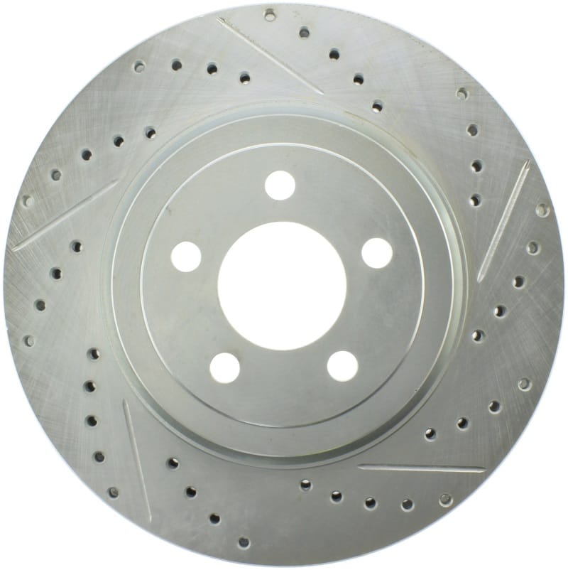 Stoptech — StopTech Select Sport Drilled and Slotted Brake Rotor; Front Left