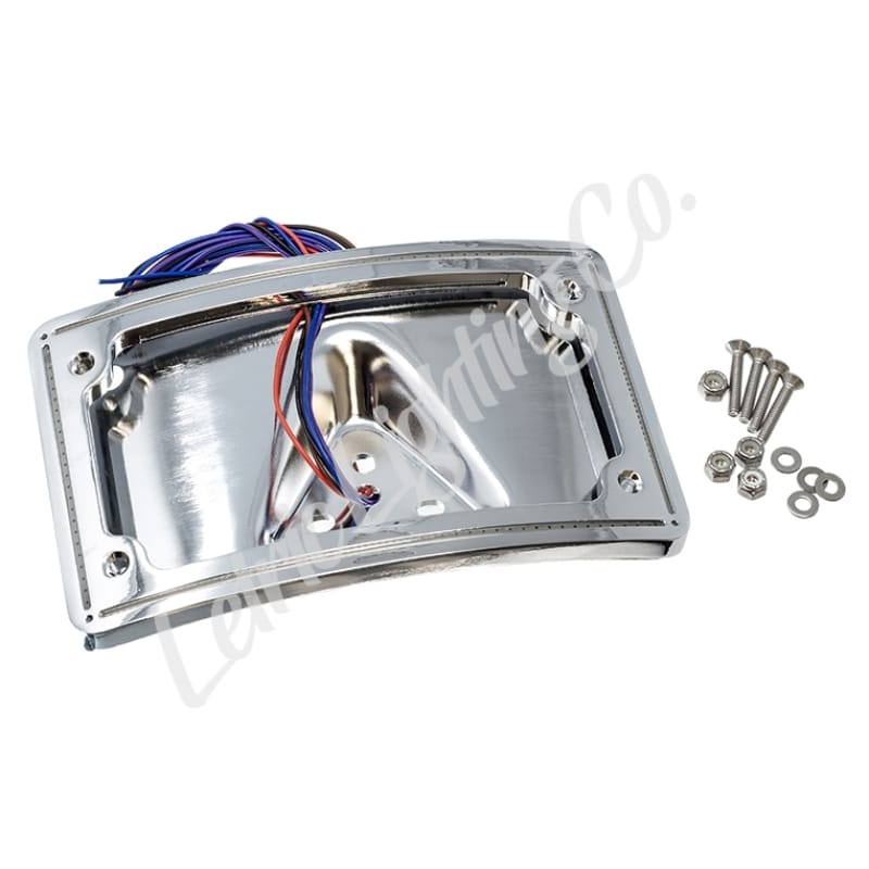 Letric Lighting — Letric Lighting Perfect Plate Light Chrome Curved License Plate Frame - Universal