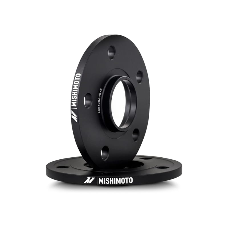 Mishimoto — Wheel Spacers, Black, 5x120, 64.1mm Center Bore, M14 X 1.5, 15mm