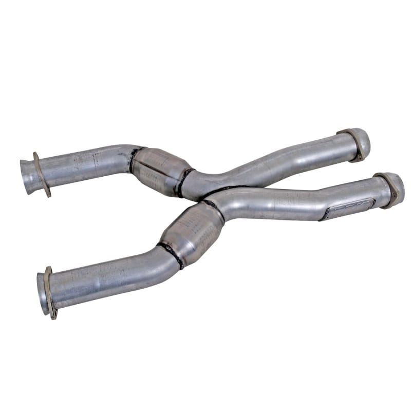 BBK — 1987-04 MUSTANG COYOTE SWAP SHORT MID X PIPE WITH HIGH FLOW CATS
High-Flow Short Mid X-Pipe Assembly