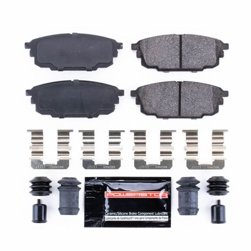 PowerStop — PowerStop - Z23 Daily Driver Carbon-Fiber Ceramic Brake Pads with Hardware Kit