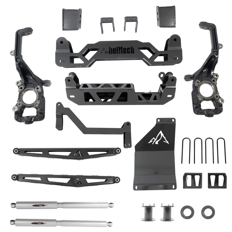 Belltech — 6 INCH LIFT KIT | FRONT SPACERS AND REAR TRAIL PERFORMANCE SHOCKS - 152510BK
6" Lift Kit Inc. Rear Trail Performance Shocks Only