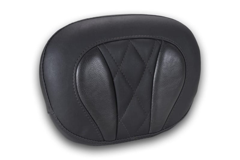 Mustang Motorcycle — Mustang Deluxe Diamond Touring Sissy Bar Pad Black w/Black Thread