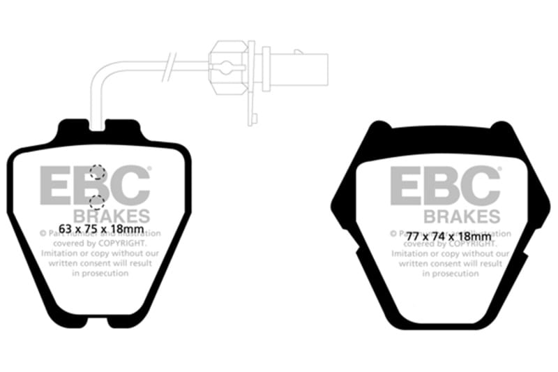 EBC — Redstuff Ceramic Low Dust Brake Pads