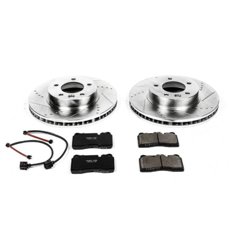 PowerStop — Z23 Daily Driver Carbon-Fiber Ceramic Brake Pad and Drilled & Slotted Rotor Kit