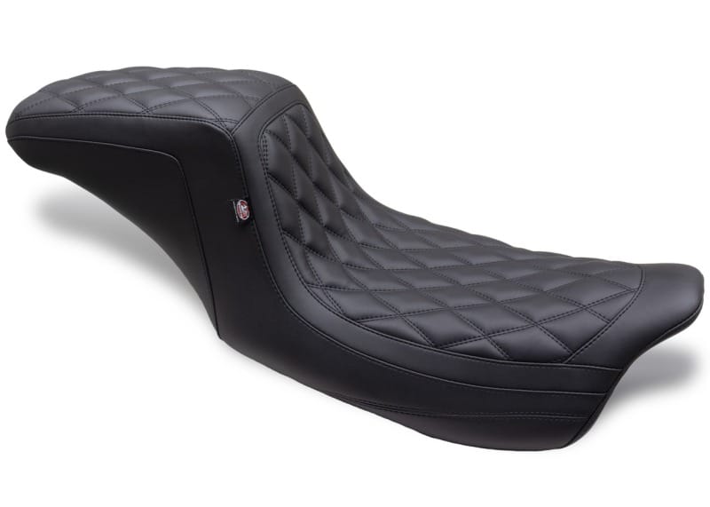 Mustang Motorcycle — Mustang 08-24 HD FL Touring Double Diamond Squareback 1PC Seat - Black