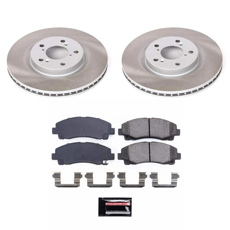 PowerStop — Semi-Coated Rotor and Low-Dust Ceramic Brake Pad Kit