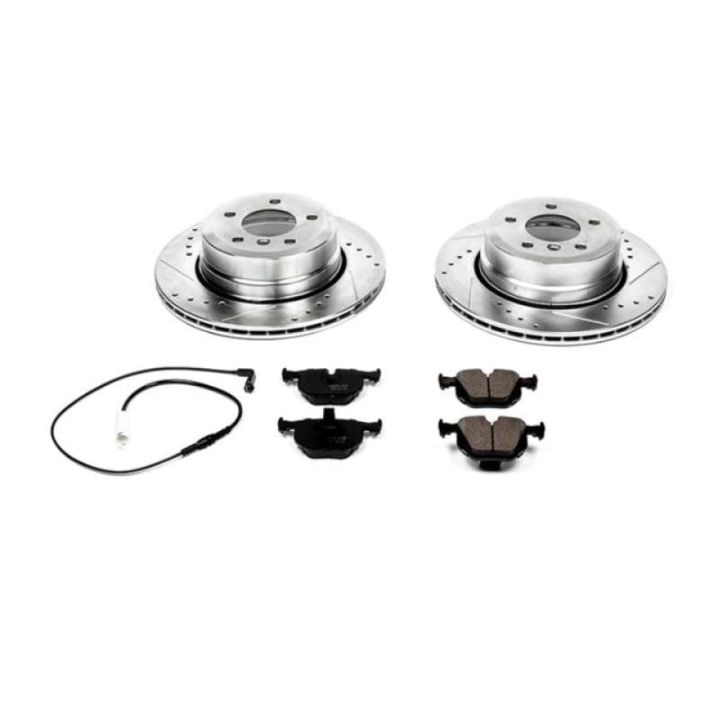 PowerStop — Z23 Daily Driver Carbon-Fiber Ceramic Brake Pad and Drilled & Slotted Rotor Kit