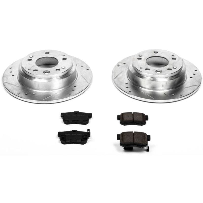 PowerStop — Z23 Daily Driver Carbon-Fiber Ceramic Brake Pad and Drilled & Slotted Rotor Kit