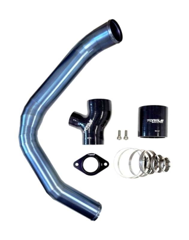 Torque Solution — Torque Solution 15-21 Subaru WRX Top Mount Charge Pipe - Titanium Burnt Blue